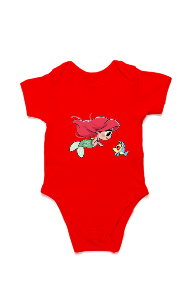 "Ariel & Flounder" Romper for Babies