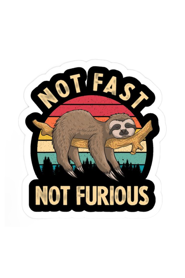 "Not Fast, Not Furious" Sloth T-Shirt