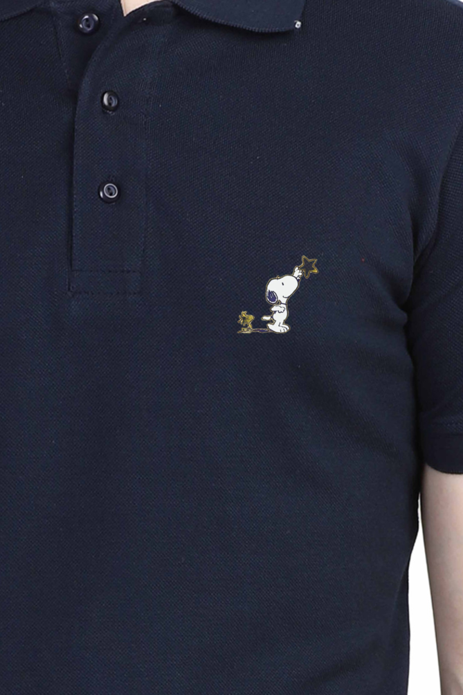 Snoopy Polo Half - Sleeve T-Shirt