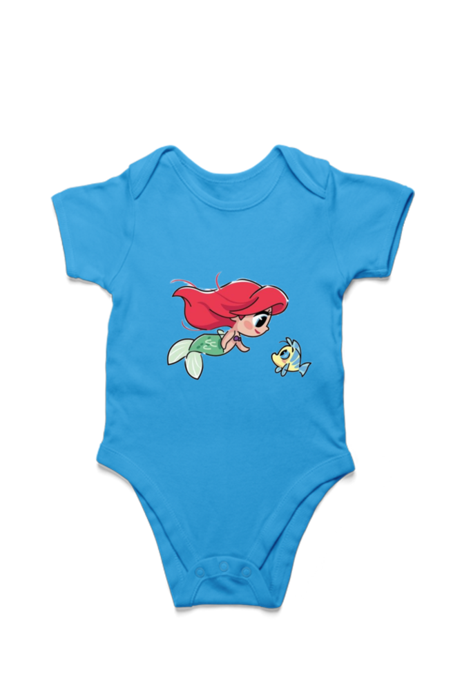 "Ariel & Flounder" Romper for Babies