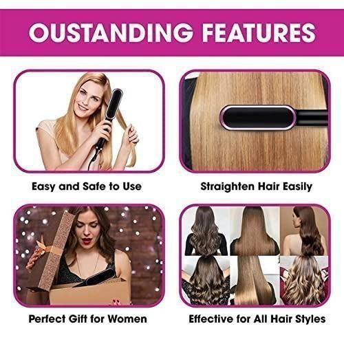 Professional Electric Hair Straightener Comb Brush