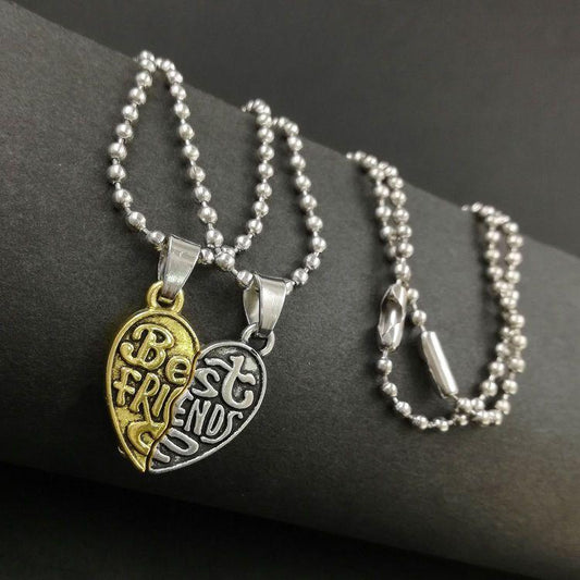 Couple Stainless Steel Pendants Necklace