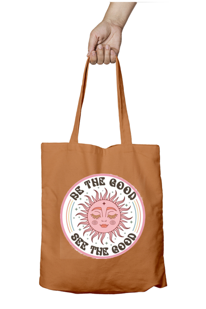 "Be the Good, See the Good" Unisex Tote Bag with Zipper