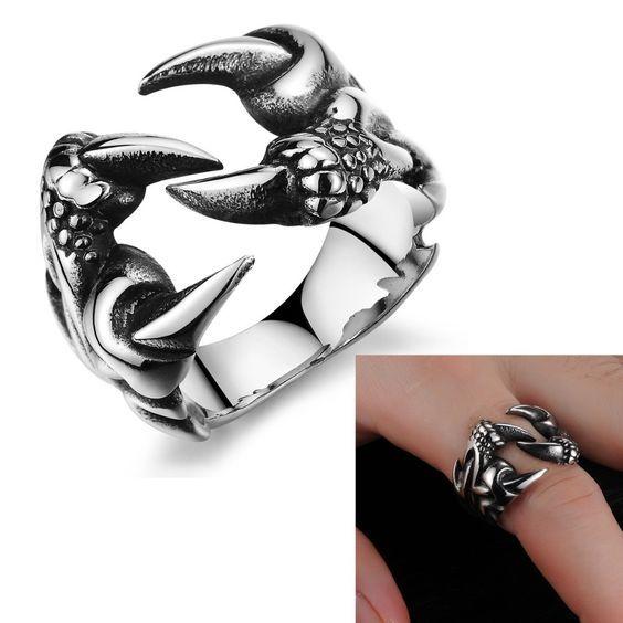 Saizen Silver Rings for Men