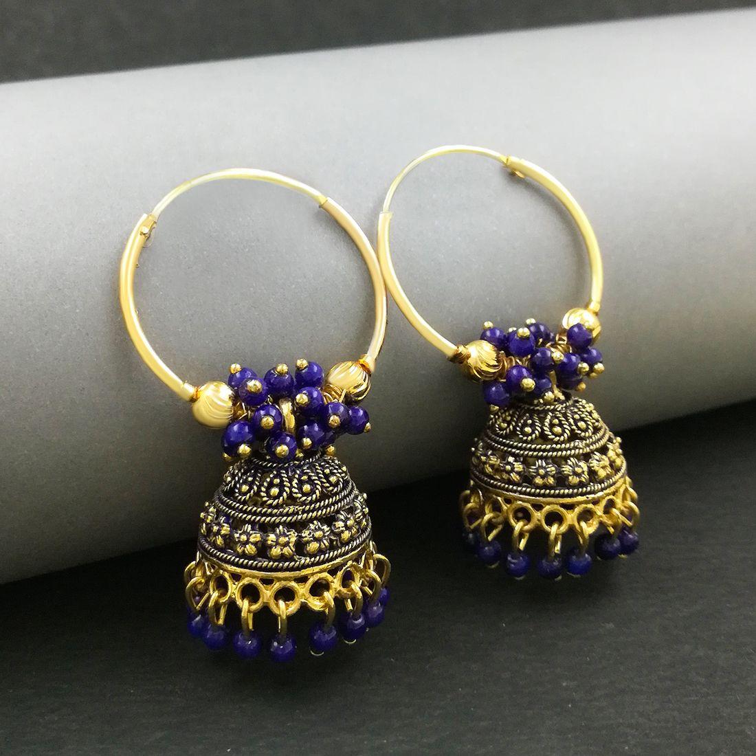 Traditional Meenakari Jhumki Earring