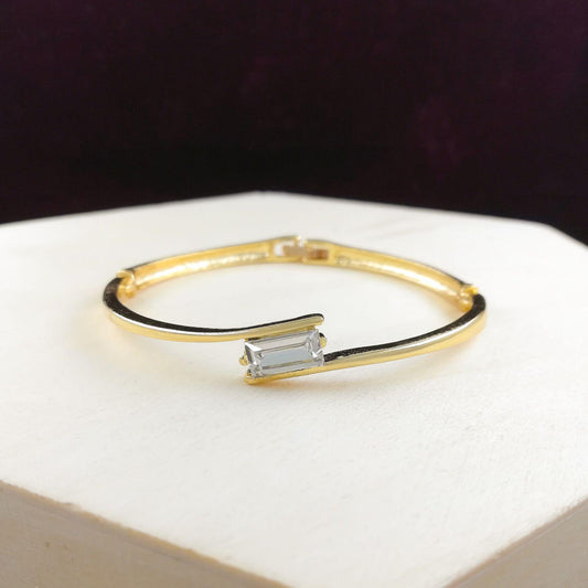 Edgy Gold Plated Bracelet