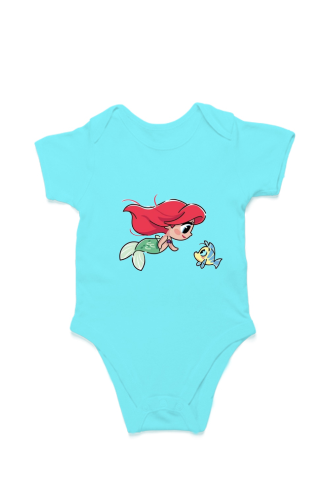 "Ariel & Flounder" Romper for Babies