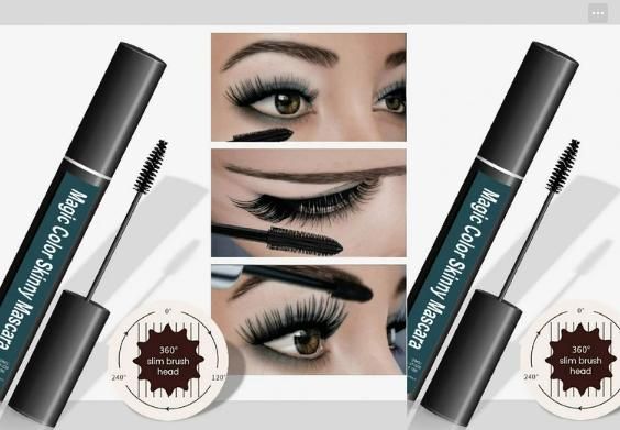 Magic Color Skinny Mascara Waterproof (Black) Pack of 2