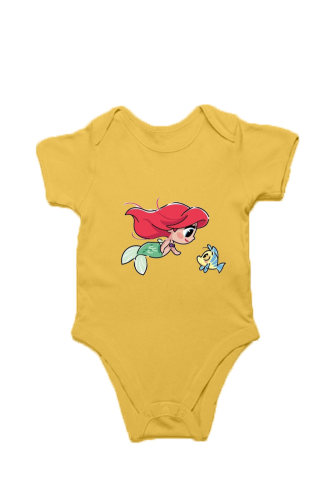 "Ariel & Flounder" Romper for Babies