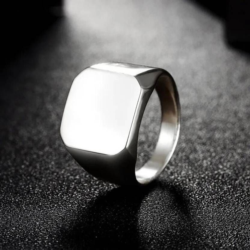 Saizen Silver Square Vintage Ring