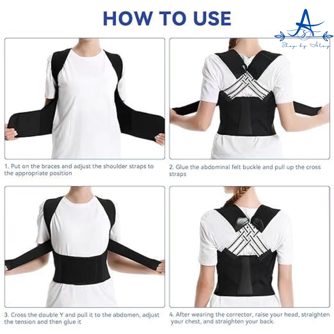 Adjustable Back Posture Corrector/ Slouching Relieve Pain Belt Women Men