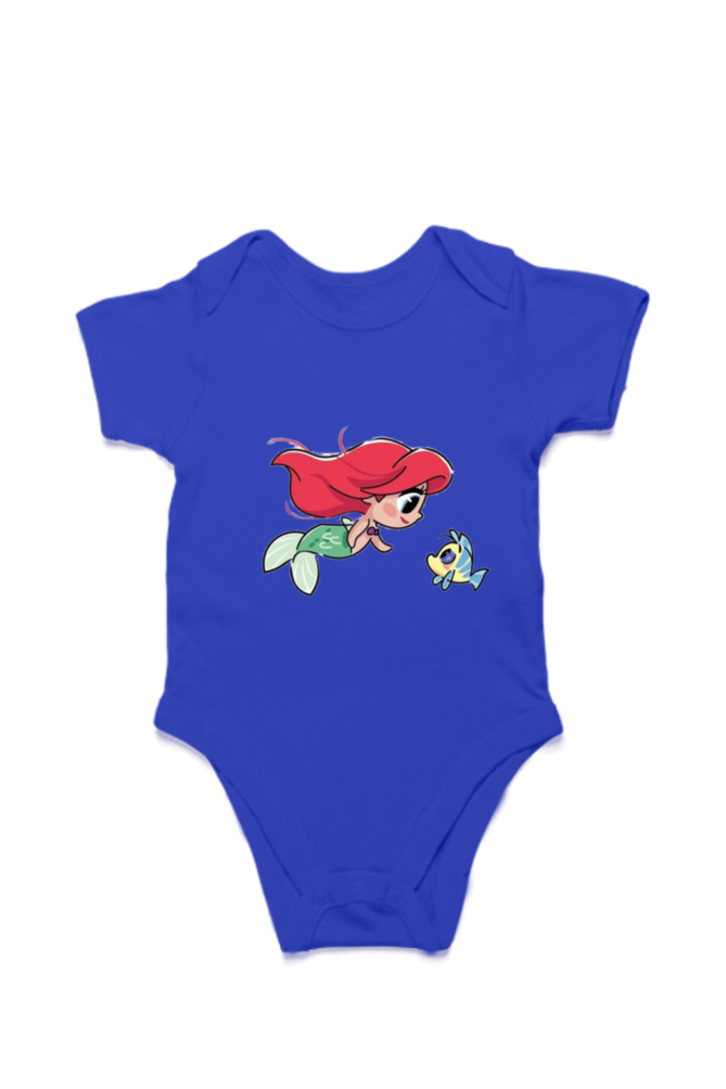 "Ariel & Flounder" Romper for Babies